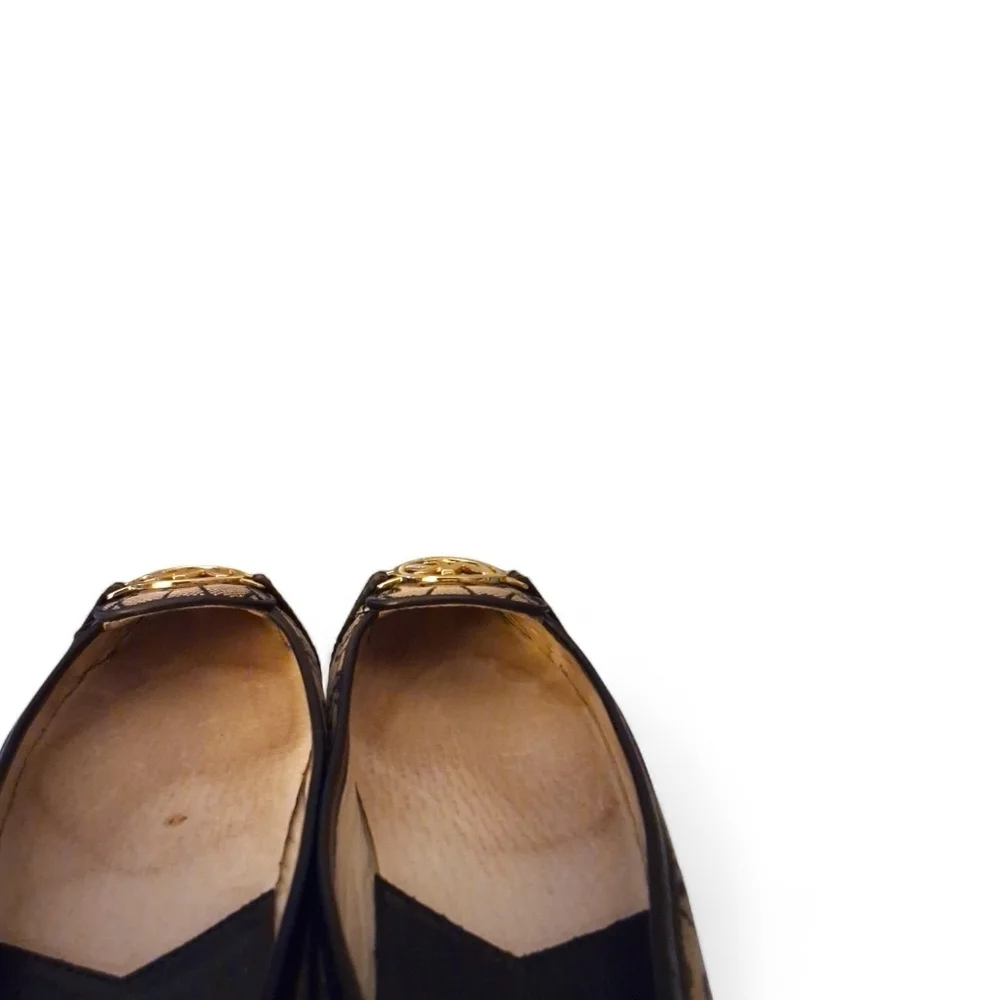 Michael Kors Fulton Moc Flats Monogram Jacquard Logo Loafers w/ Box